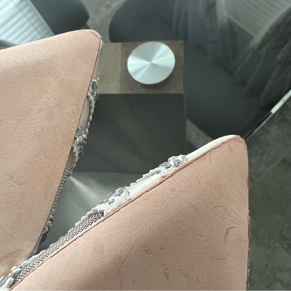 Badgley Mischka Crystal Pointed Toe Flats, Size 8 W, NEW - Picture 14 of 16